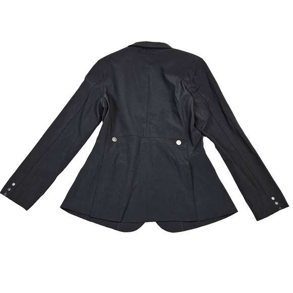Dublin Derby Softshell Show Coat Womens Jacket Black Equestrian Dressage Snap 10 - Picture 16 of 16